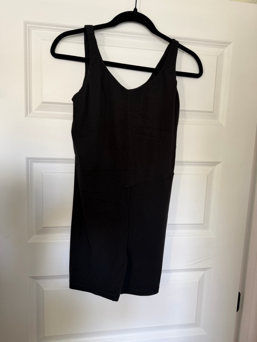 aerie Black Sleeveless V-Neck Jumpsuit Romper